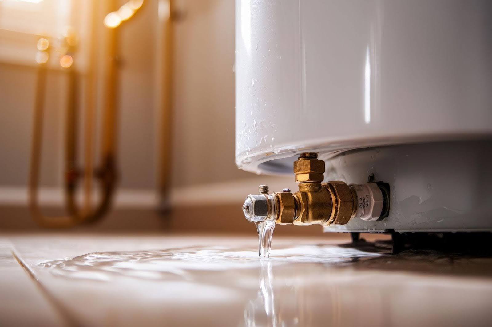 A technician activates a water heater, preparing it for operation in a residential setting